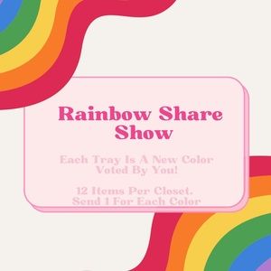 🩷 SHOW THEME NOTIFICATION • LINDSTHINGS - RAINBOW SHARE SHOW TIME!  🌈🌈🌈🌈🌈